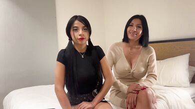 Petite Big Natural Tits 19 Year Old Teen Brings Her Latina MILF Stepmom to Her First Porn Casting