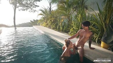 Infinity pool. Remote jungle villa. No clothes for a week.