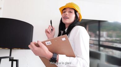 SEXY construction inspector came to my house but got a HOT CREAMPIE
