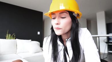 SEXY construction inspector came to my house but got a HOT CREAMPIE