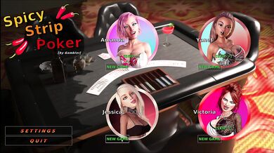 Spicy Strip Poker Ep 4| Strip Poker Hentai Game | Jessica the Sexy Blond College Girl
