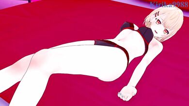 Minamo Madoka and I have intense sex at a love hotel. - Nijisanji VTuber Hentai