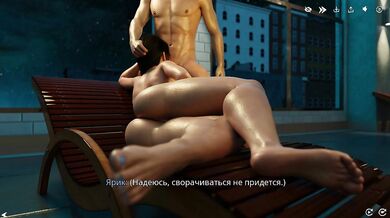 Game: FreshWomen, Episode 5 - Hard sex in the pool at night (russian voice)
