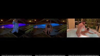 Late Night Pool With My Stepsister — She Let Me Do Everything [StepBrothersEva]