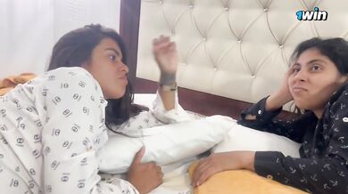 my stepsisters shared my cock while I woke up - first family threesome part 1