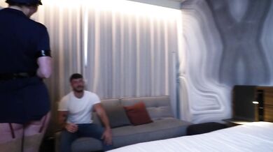 Cosplay Stripper fucks two friends in MMF Big Cock Threesome