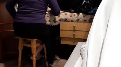 While my stepsister is writing notes on anatomy, her girlfriend is secretly eating my pussy under the blanket