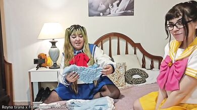 She let herself be Feminized in exchange for me and my friend hahaha cute Femboy