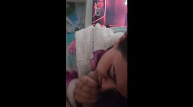 House party gets hot when the sex toys come out. Strap on fun then I watch my friend give blowjobs
