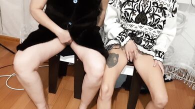 We're warming up for a threesome, but we couldn't resist and ended up cumming - IkaSmokS