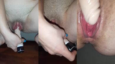 My pussy wet end the toys