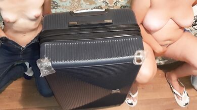 Before we flew away, the three of us masturbated near the suitcase - IkaSmokS