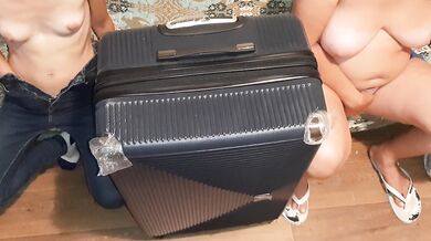 Before we flew away, the three of us masturbated near the suitcase - IkaSmokS