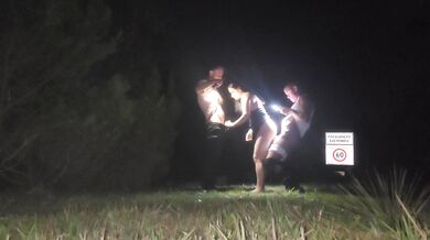 I Met Two Fans At The Club, I Got Wet And Let Them Fuck Me In The Middle Of The Street Outdoors, UNC
