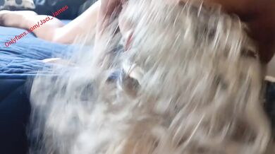 BBC bull fingering blonde hotwife until she orgams while husband watches