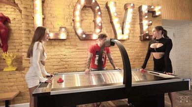 I didn't realize winning air hockey felt so good