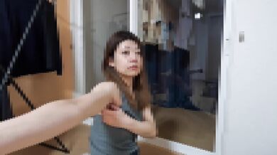 Pseudo threesome imagining a handsome man I saw at a ramen shop. A M mature woman who sucks a thick.