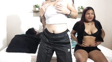 I masturbate with my friend in her room and she rides her boyfriend's penis