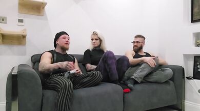Ivana helps Xander and Bilbo fill 4 condoms with Two Cocks in her Cunt