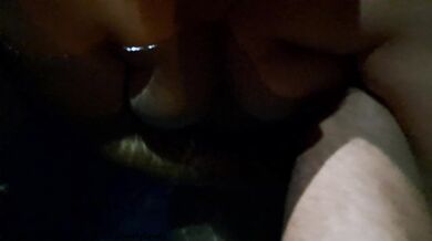 Thrilling Risky Public Night Threesome In The Pool With Stepsis And Cars Passing Near Us 4K