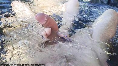 Can't Resist My Wet Step Sisters - Outdoor Bathtub Threesome Dream Foot Job And Cum On Feet 4K