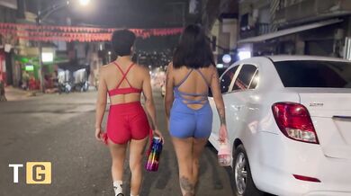 Beautiful models leave the gym wanting to hard in Medellín