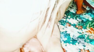 Milf stepmom and trans girl sucking young curious man's cock in amateur threesome