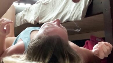 Balls Deep Throat pie gagging slave