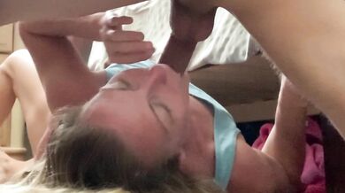 Balls Deep Throat pie gagging slave