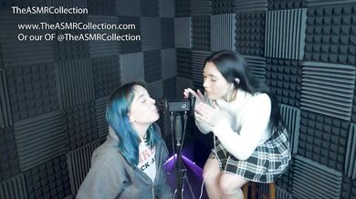 2 Friends Find an ASMR Mic and things get Sexual - Pegging and Fingering Lesbian ASMR