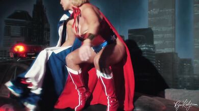 Busty Blonde Wonder Woman Masturbates on Cop Car - Superhero Cosplay - Preview - Ryan Keely