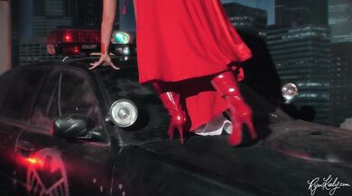 Busty Blonde Wonder Woman Masturbates on Cop Car - Superhero Cosplay - Preview - Ryan Keely