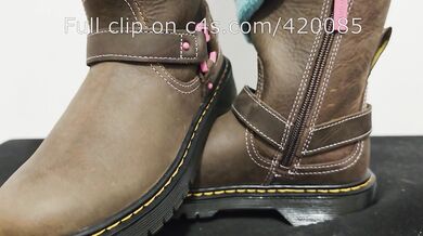 LittleShoes - Cock Crush Dr Martens Rider Boots Preview Size 34