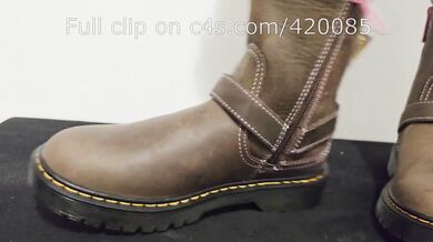 LittleShoes - Cock Crush Dr Martens Rider Boots Preview Size 34