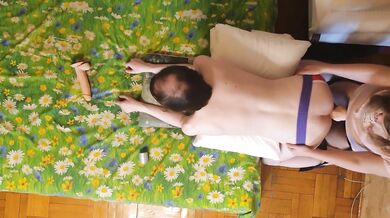 Femdom Pegging sexy Wife - Giving My Husband strapon The Best Rough Ass Fucking