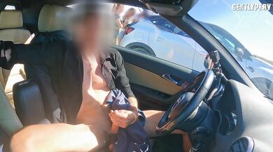 PARKING LOT BITCHES: two fit ladies show me their perfect bodies and let me cum for them