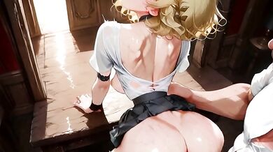 [GEN AI] Weaver whore AGLAEA getting creampied in a school uniform for like 8 minutes straight