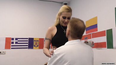 BORIS SCHWARZ: Hot MILF licks my ass! Her husband will never know...