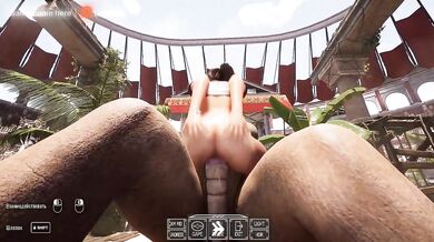 First, Lara Croft explored the cave, but then the statue explored Lara Croft's cave. 3D Animation. part 2