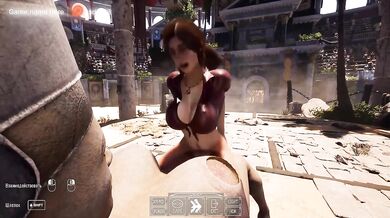 First, Lara Croft explored the cave, but then the statue explored Lara Croft's cave. 3D Animation. part 2
