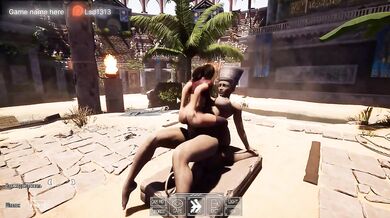 First, Lara Croft explored the cave, but then the statue explored Lara Croft's cave. 3D Animation. part 2