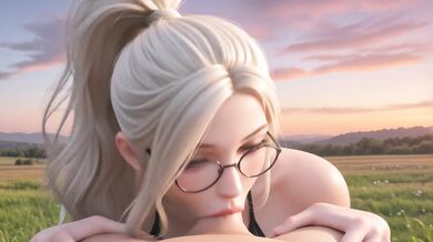 AI Generated - Picnic Blanket Sunset Passion