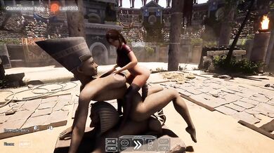 First, Lara Croft explored the cave, but then the statue explored Lara Croft's cave. 3D Animation