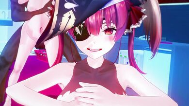 Hololive 白鐘ノエル　宝鐘マリン ボテ腹淫乱NTRセックス