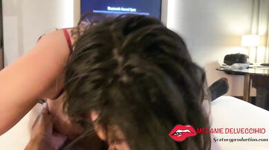 Melanie DELVECCIHIO loves sucking a nice, hard cock. She loves black cock