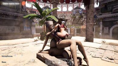Lara Croft loves to impale her pussy on huge stone penises. 3D