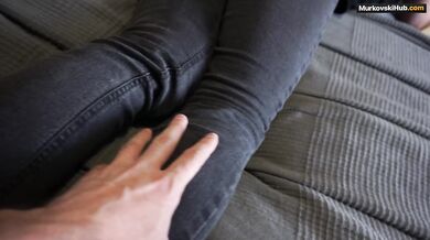 Flexible cutie Nicole feels my cock in her pussy and cums