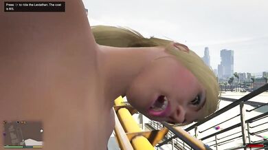 Tracey fucked Trevor in roller coaster. Public sex. GTA Free Porn.