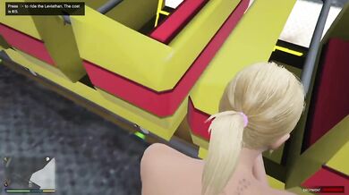 Tracey fucked Trevor in roller coaster. Public sex. GTA Free Porn.