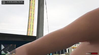 Tracey fucked Trevor in roller coaster. Public sex. GTA Free Porn.